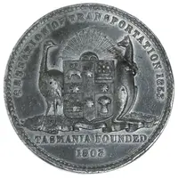 Medal - Victoria Cessation of Transportation, Tasmania
