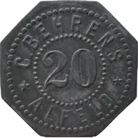 20 Pfennig - Alfeld C. Behrens