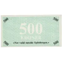 500 Kroner Great Norwegian Spitsbergen Coal Company