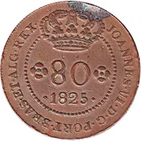 80 Reis - João VI Lisboa mint