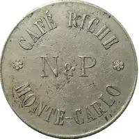 5 francs - Café Riche Monte-Carlo