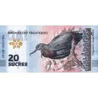 20 Sucres - Magnificent Frigatebird