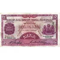 5 Dollars Barclay's Bank