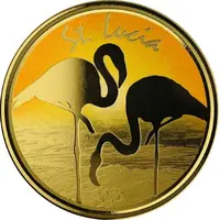 10 Dollars - Elizabeth II Pink Flamingos, Colourized