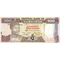 100 Emalangeni 30th anniversary of the Lilangeni currency