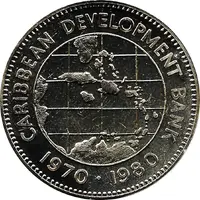 10 Dollars - Elizabeth II Caribbean Development Bank