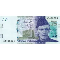 75 Rupees State Bank of Pakistan