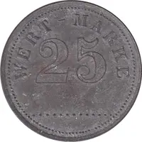 25 Pfennig Wert-Marke