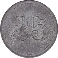 25 Pfennig Wert-Marke