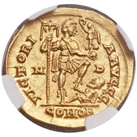 Solidus - Arcadius VICTORIA AVGGG, Mediolanum