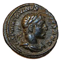 Denarius - Elagabalus INVICTVS SACERDOS AVG Barbarous imitation