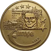 Medal - Irish 20 Pound Banknote Europa Europe