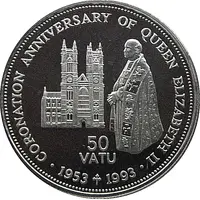 50 Vatu Coronation Anniversary