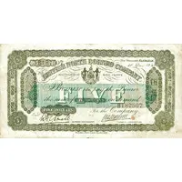 5 Dollars Decoration in top left