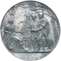 Award Melbourne Exhibition, white metal