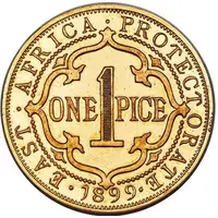1 Pice - Victoria East Africa Protectorate, Pattern