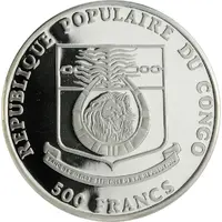 500 Francs CFA Congo Peafowl