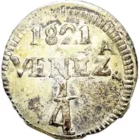 1/4 Real Gran Colombia - Republican coinage