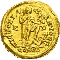 Solidus - Arcadius VICTORIA AVGGG, Ravenna