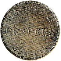 1/2 Penny -Perkins and Co. Dunedin