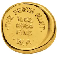 Bullion - Gold Half Ounce Perth Mint Cast Button