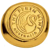 Bullion - Gold Half Ounce Perth Mint Cast Button