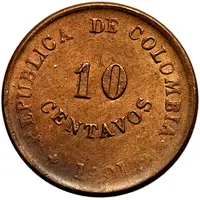 10 Centavos Leprosarium Coinage