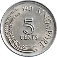 5 Cents non-magnetic