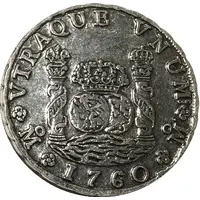 Medal - 1760 Spanish-American Pillar Dollar Replica