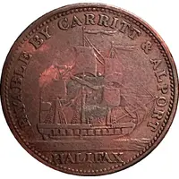 1/2 Penny payable by Carritt and Alport