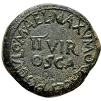 Semis - Tiberius M AEL MAXVMO Q AEL PROCVLO II VIR OSCA