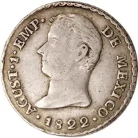 1 Real - Agustín I Proclamation coinage