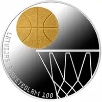 5 Euros 100 years of basketball in Latvia