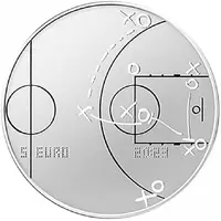5 Euros 100 years of basketball in Latvia