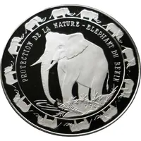 6000 Francs CFA Elephant