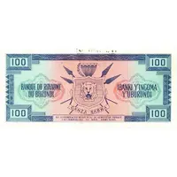 100 Francs overprint