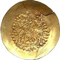 Dinar - Varahan Kushanshah II - Peroz III 3rd version, Kushano-Sassanian style, unknown mint