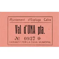 1 Peseta Espluga Calva