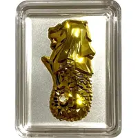 1 oz Silver - Glistening Golden Merlion