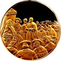 Medal - The history of Belgium in 100 medals Transaction of Augsburg