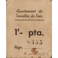 1 Peseta Torrelles de Foix