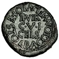 Semis - Augustus L BAGGIO MN FLAVIO FESTO II VIR C V I CELS