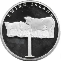 1 Dollar - Elizabeth II 5th Portrait - Ewing Island