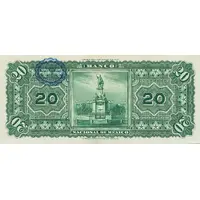 20 Pesos El Banco Nacional de Mexico