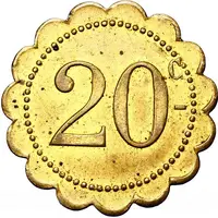Token - 20 Centimes - Café Glacier Alger